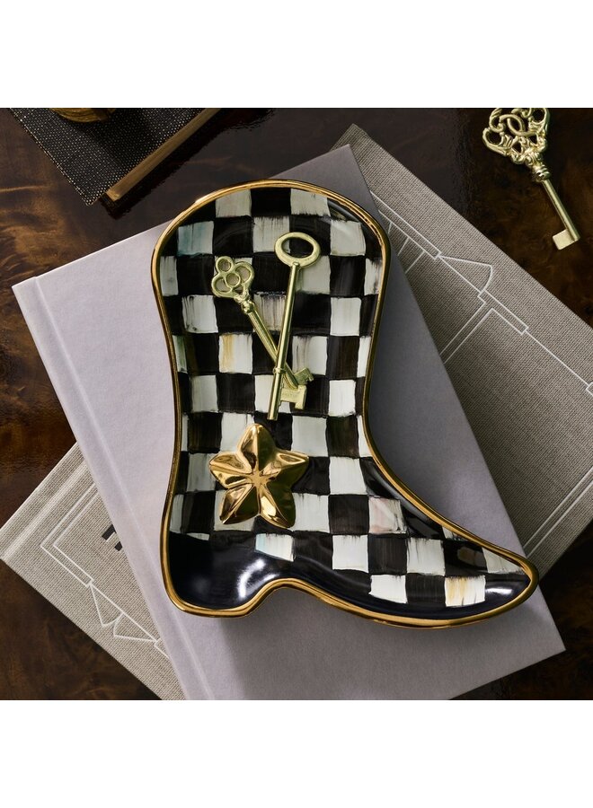 Lainey Wilson Courtly Check Cowgirl Boot Dish _x000D_