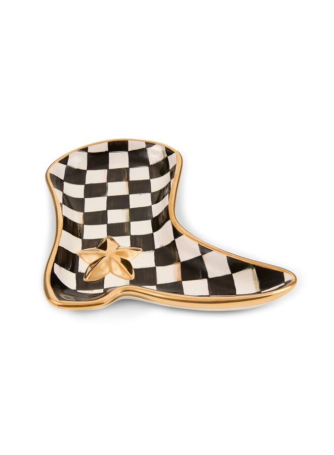 Lainey Wilson Courtly Check Cowgirl Boot Dish _x000D_