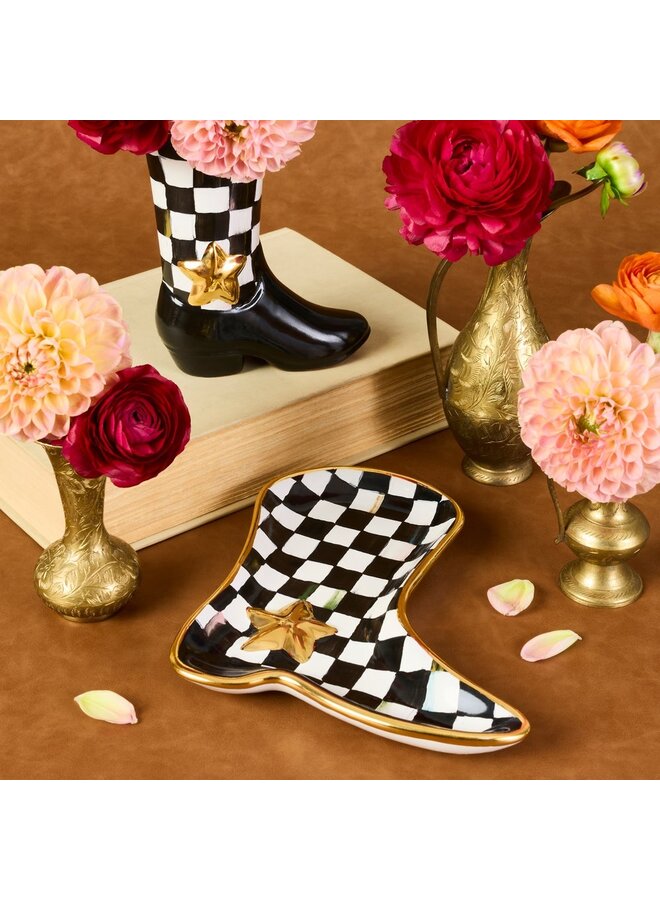 Lainey Wilson Courtly Check Cowgirl Boot Dish _x000D_