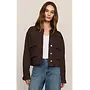Rey Cropped Chore Jacket - Umber