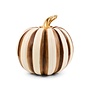 Chocolate Stripe Medium Pumpkin