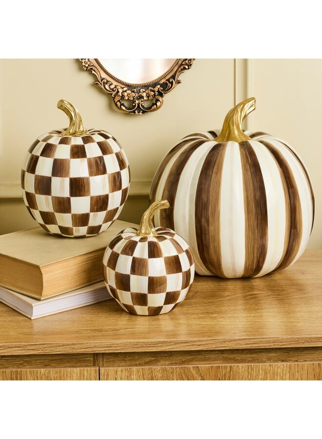 Chocolate Stripe Medium Pumpkin
