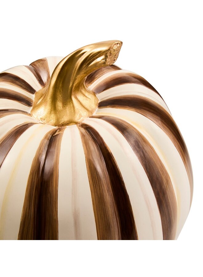 Chocolate Stripe Medium Pumpkin
