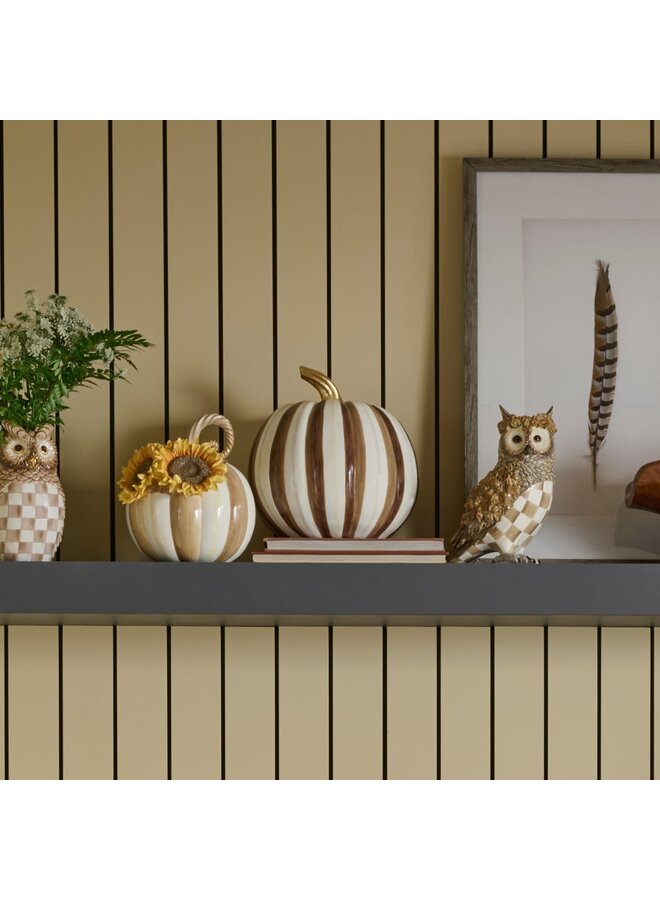 Chocolate Stripe Medium Pumpkin