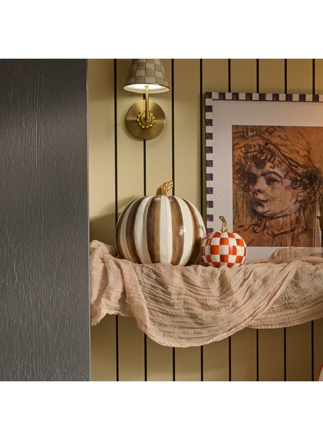 Chocolate Stripe Medium Pumpkin