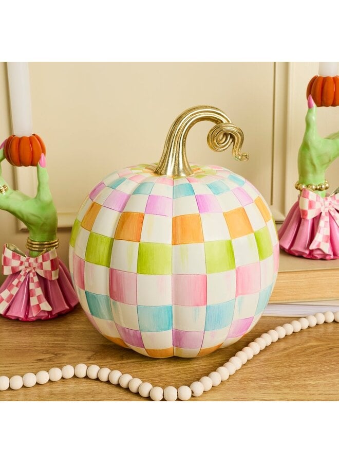 Multi Check Medium Pumpkin