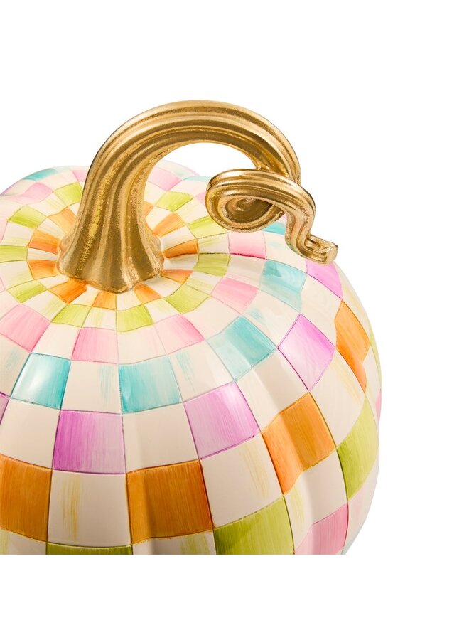Multi Check Medium Pumpkin