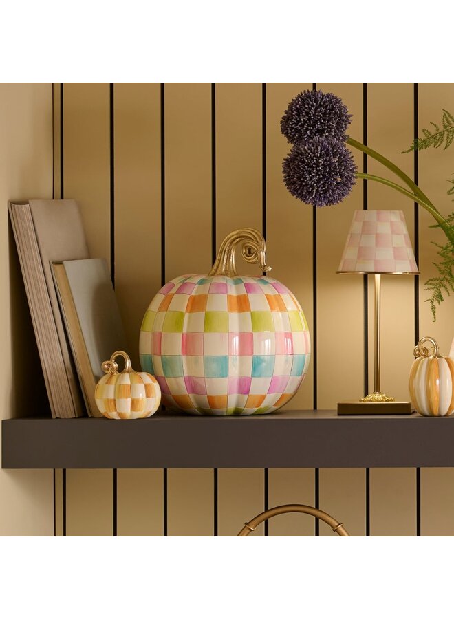 Multi Check Medium Pumpkin