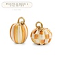 Amber Check and Stripe Petite Pumpkins, Set of 2