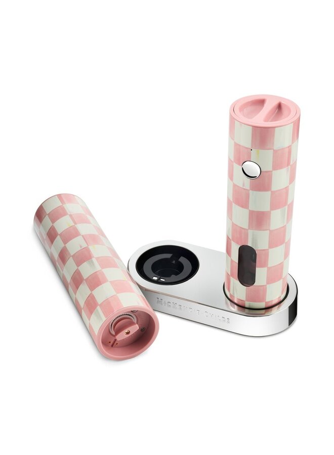 Rosy Check Electric Salt & Pepper Grinder Set