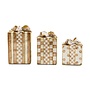 Mocha Capiz Gift Boxes, Set of 3