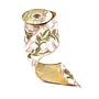 Mocha Pine Embroidered 4" Ribbon