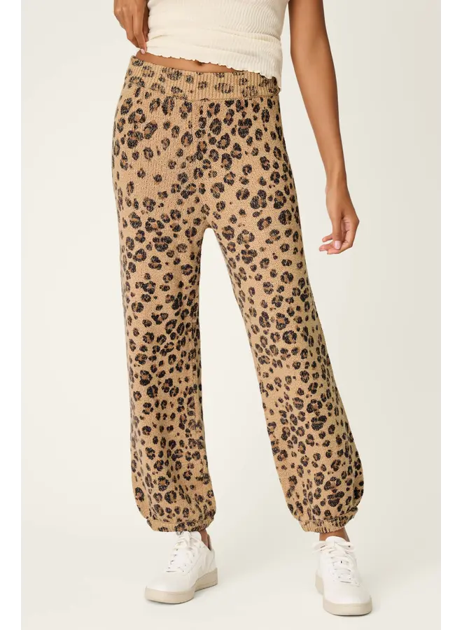 C'est La Vie Leopard Print Pant-