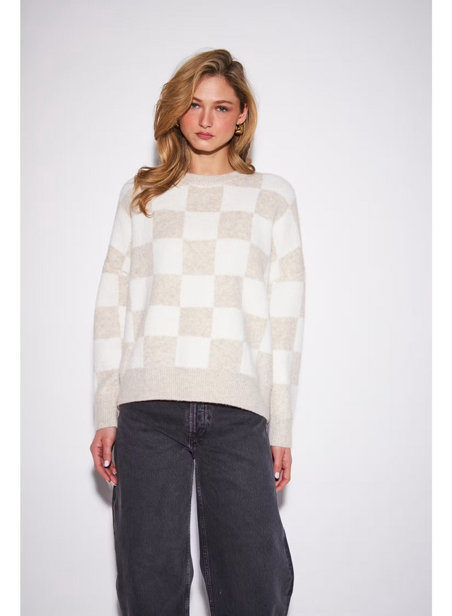 Hugo Knit Checkered Sweater-