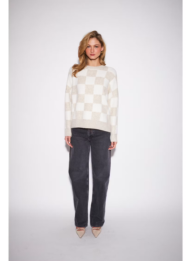Hugo Knit Checkered Sweater-