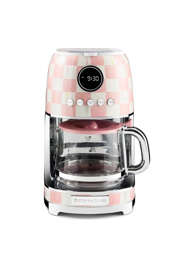 Rosy Check Drip Coffee Maker
