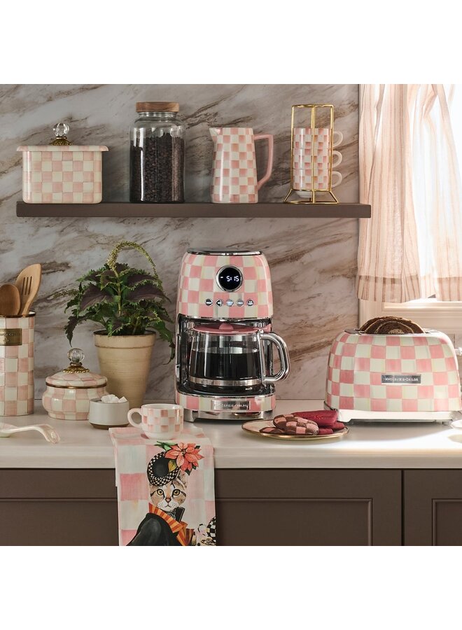 Rosy Check Drip Coffee Maker