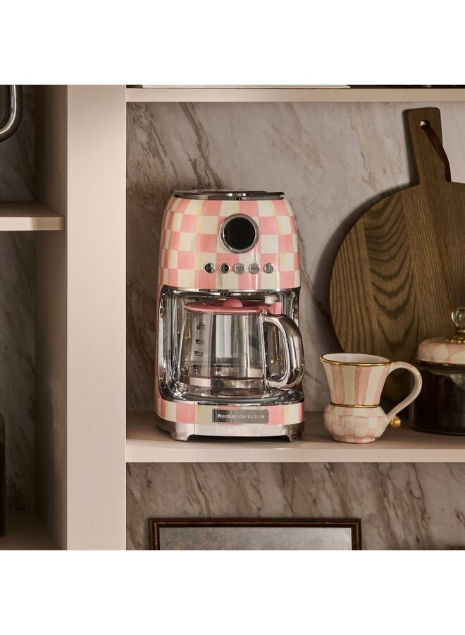 Rosy Check Drip Coffee Maker