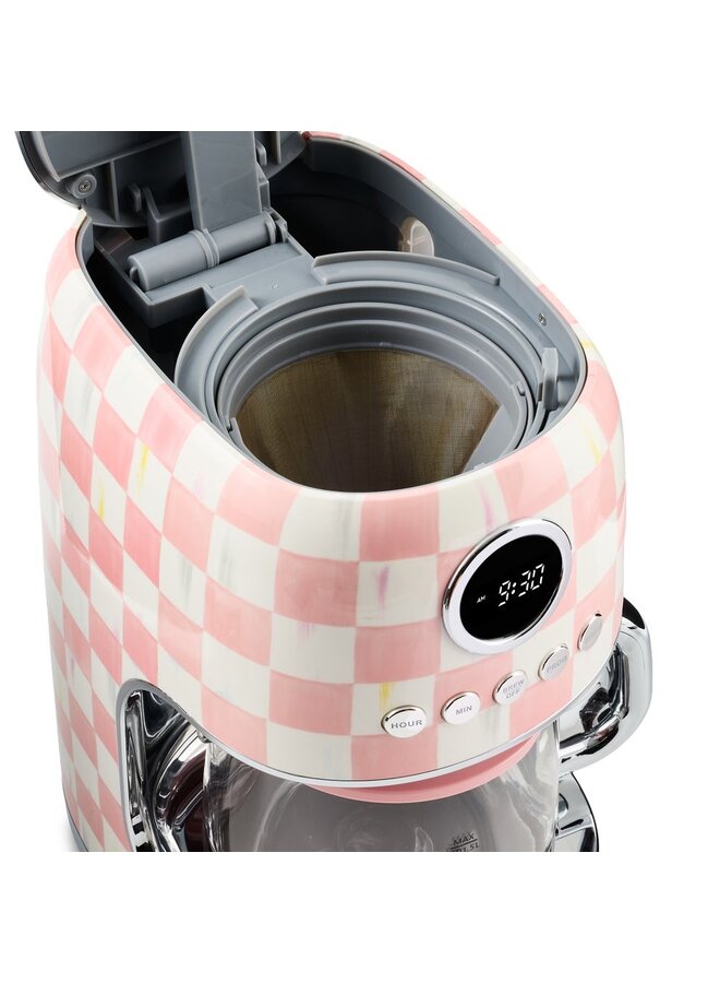Rosy Check Drip Coffee Maker