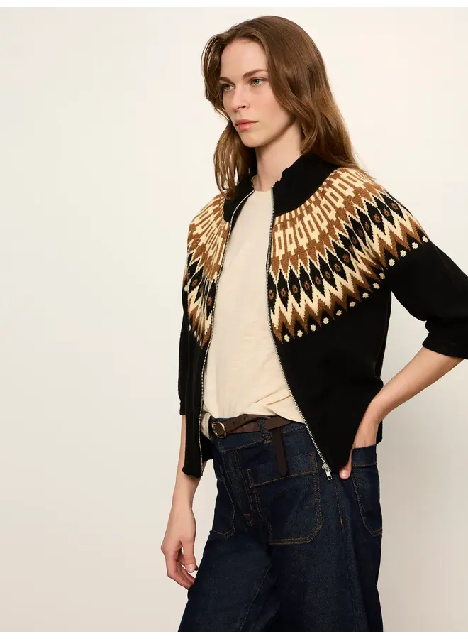 Fairisle Zip Up-