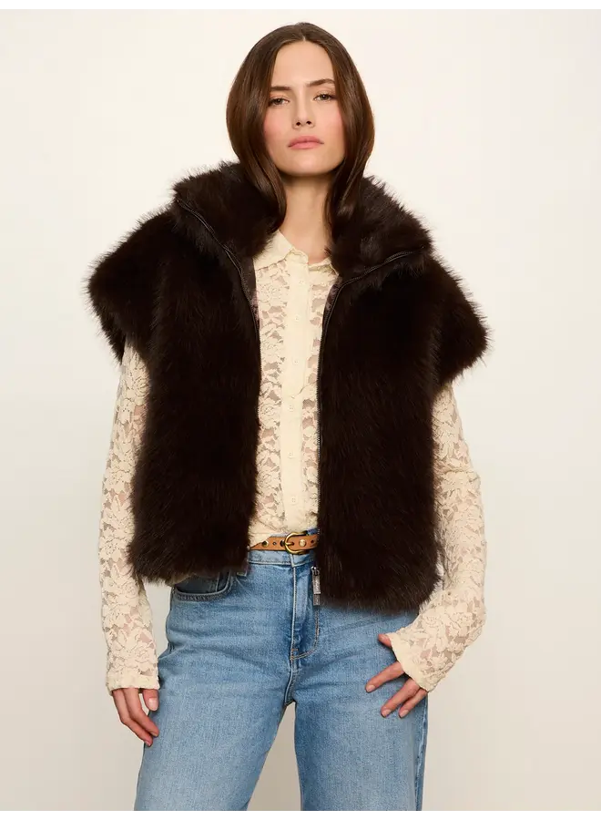 Silky Fur Vest-