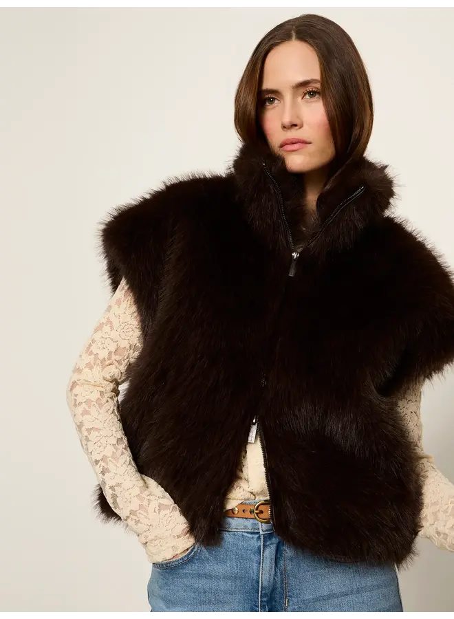 Silky Fur Vest-