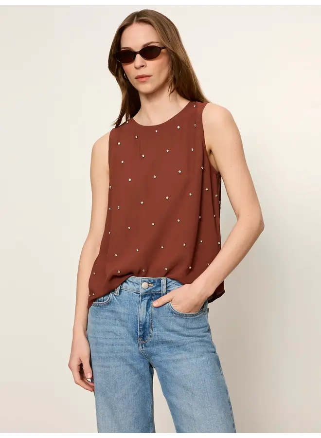 Margo Embellished Shell Top-