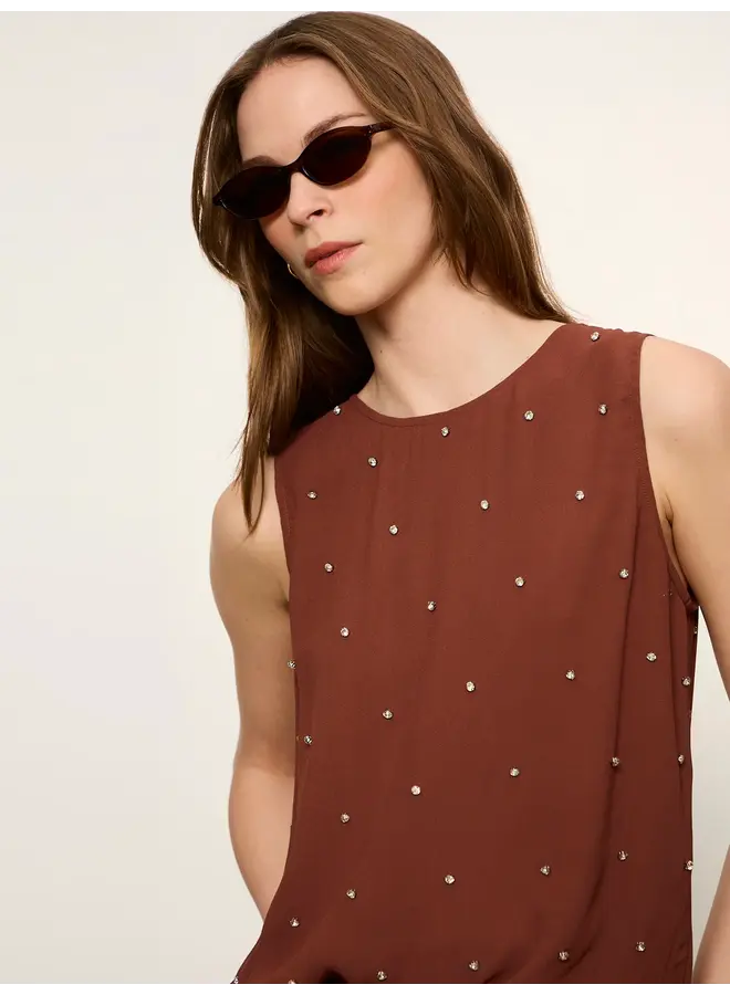 Margo Embellished Shell Top-