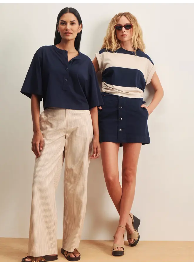 Mila Mini Skirt Navy Blazer