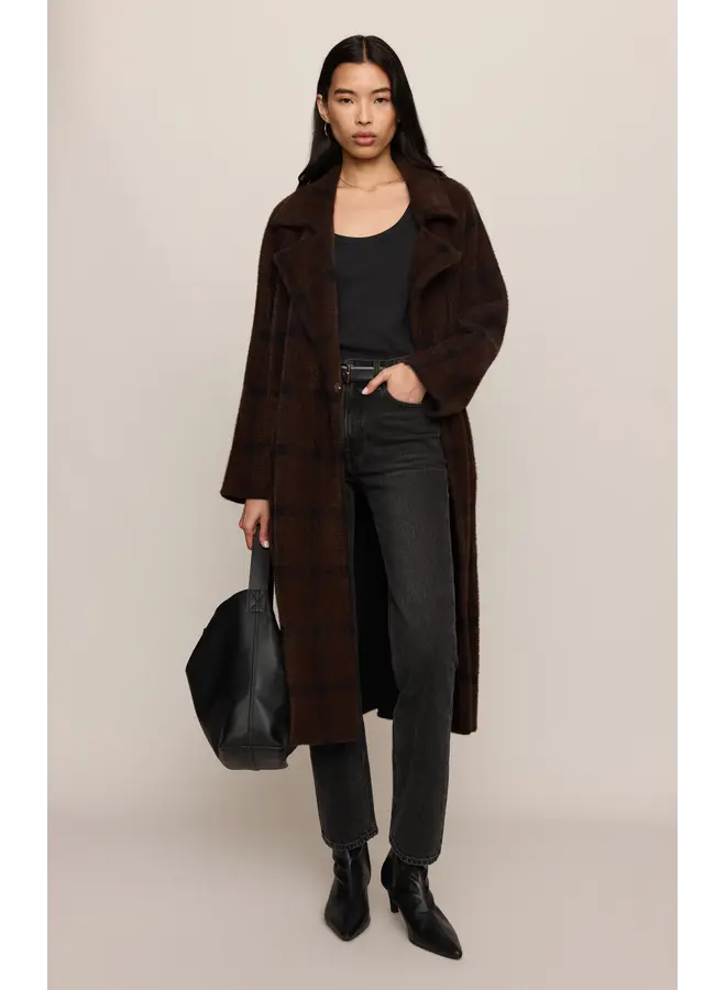 Crosby Plaid Cocoon Coat