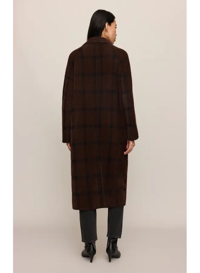 Crosby Plaid Cocoon Coat