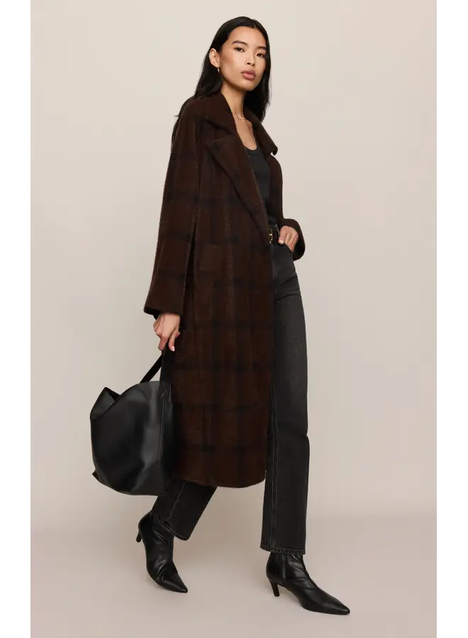 Crosby Plaid Cocoon Coat