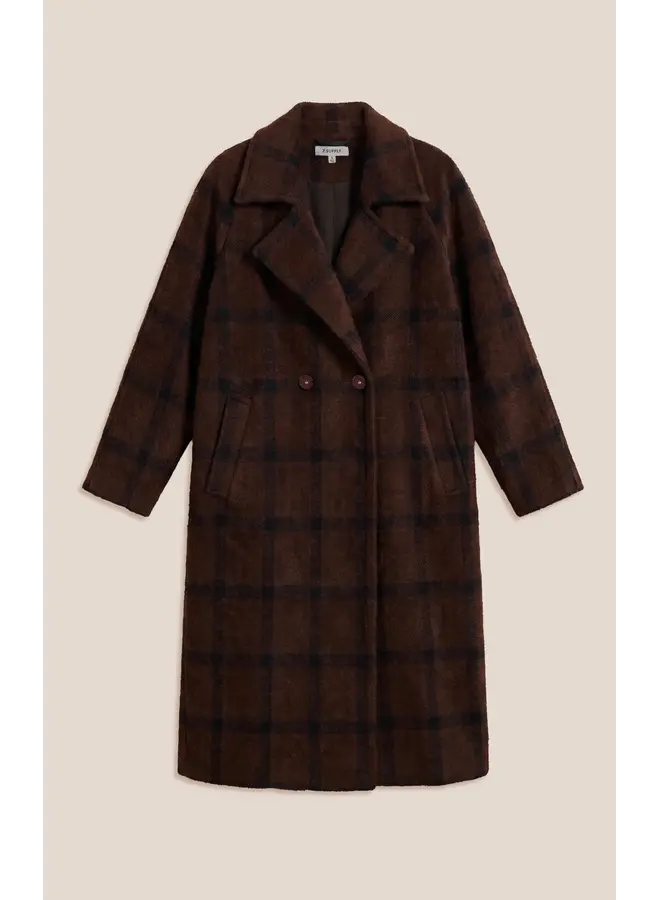 Crosby Plaid Cocoon Coat