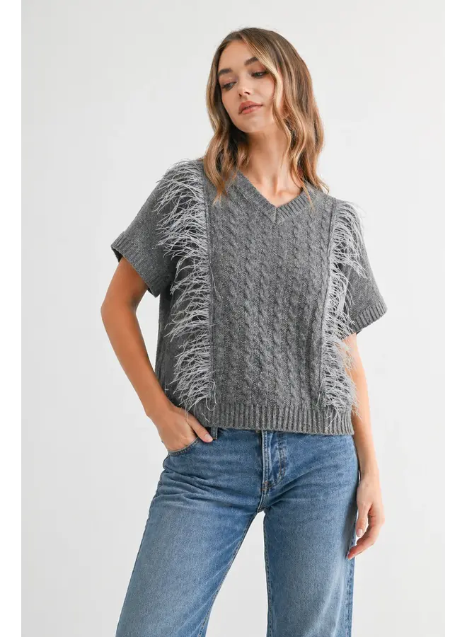 Sonya Sweater With Feathers-