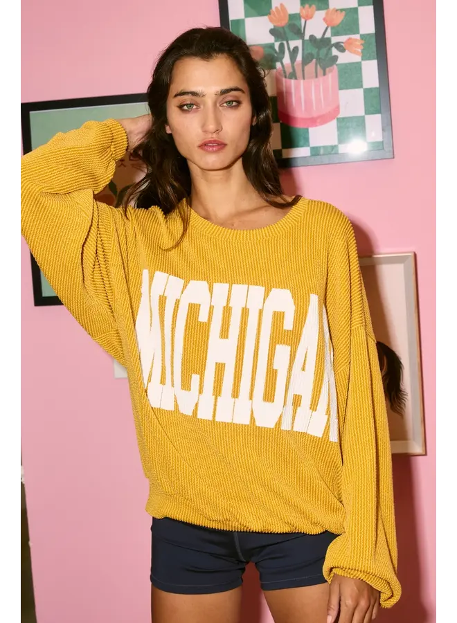 Ribbed MICHIGAN Pullover -