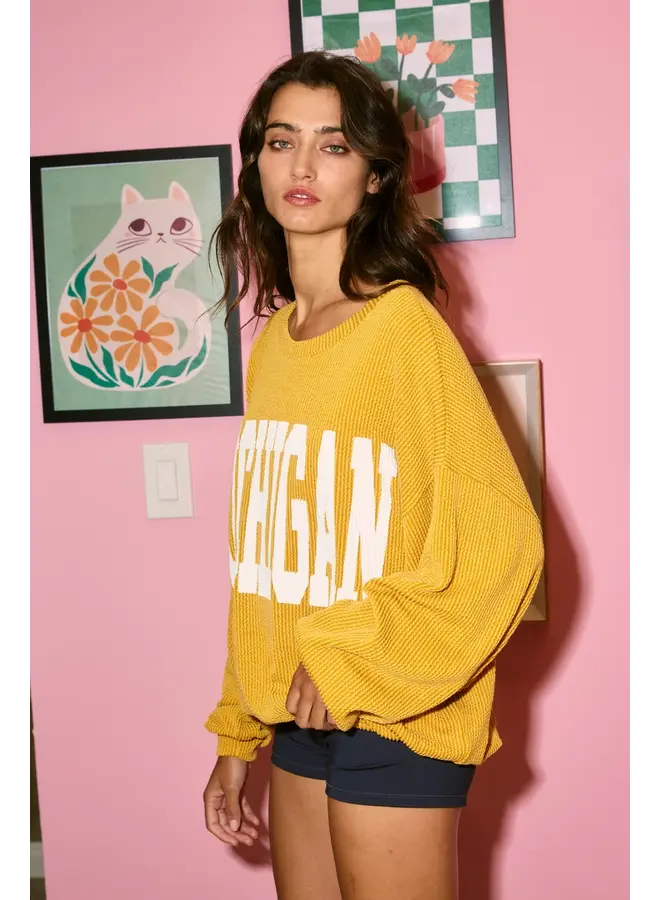 Ribbed MICHIGAN Pullover -