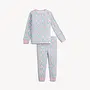 Mistle Bow Waffle Long Sleeve/Pant PJs -