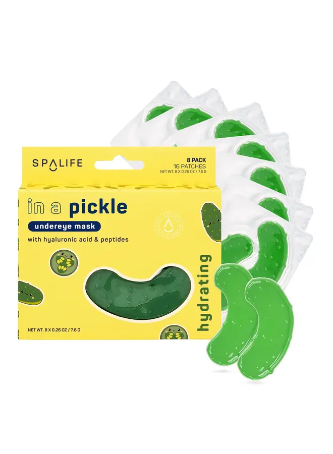 Pickle Shaped Hydrating Eye Patches 8 Pack
