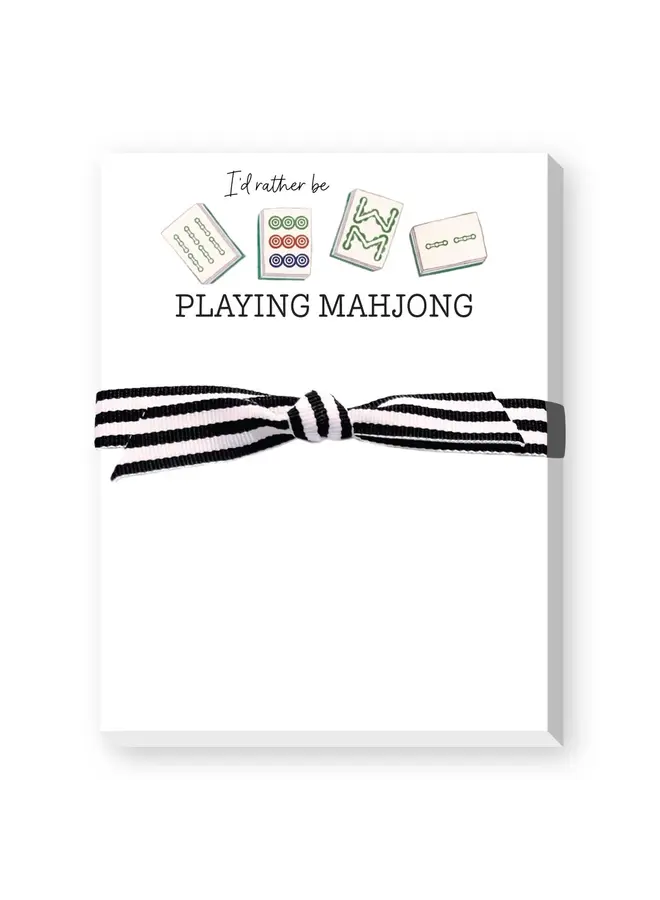 I'd Rather Be Playing Mahjong Mini Notepad