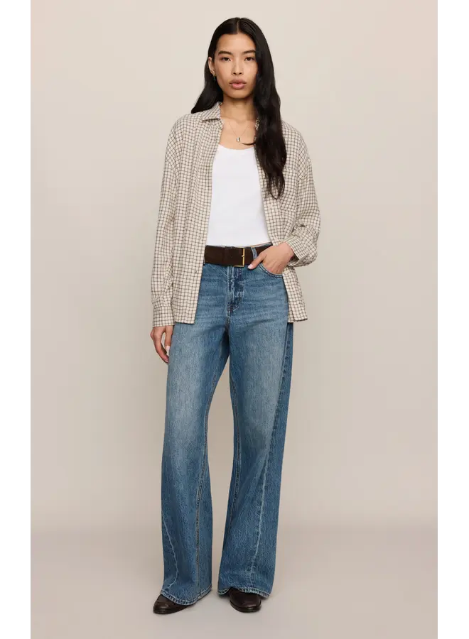 River Plaid Button Up-