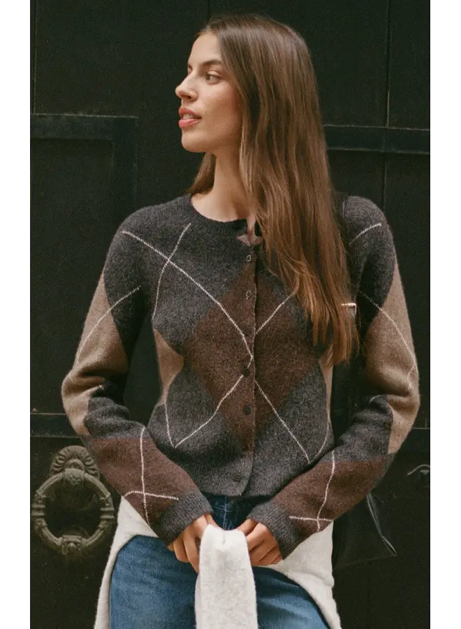 Medina Argyle Cardigan-