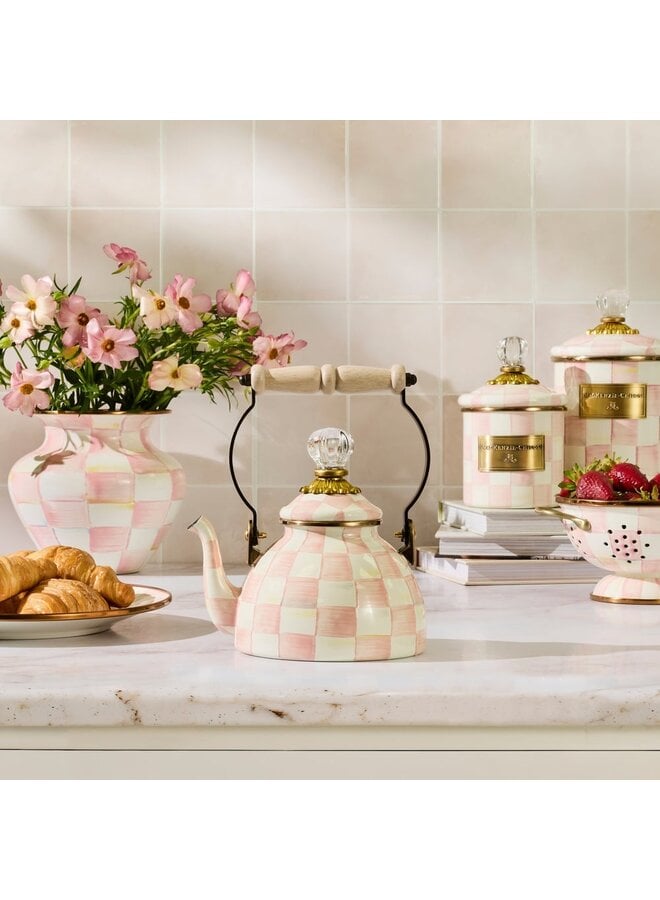 Rosy Check 1 Quart Tea Kettle