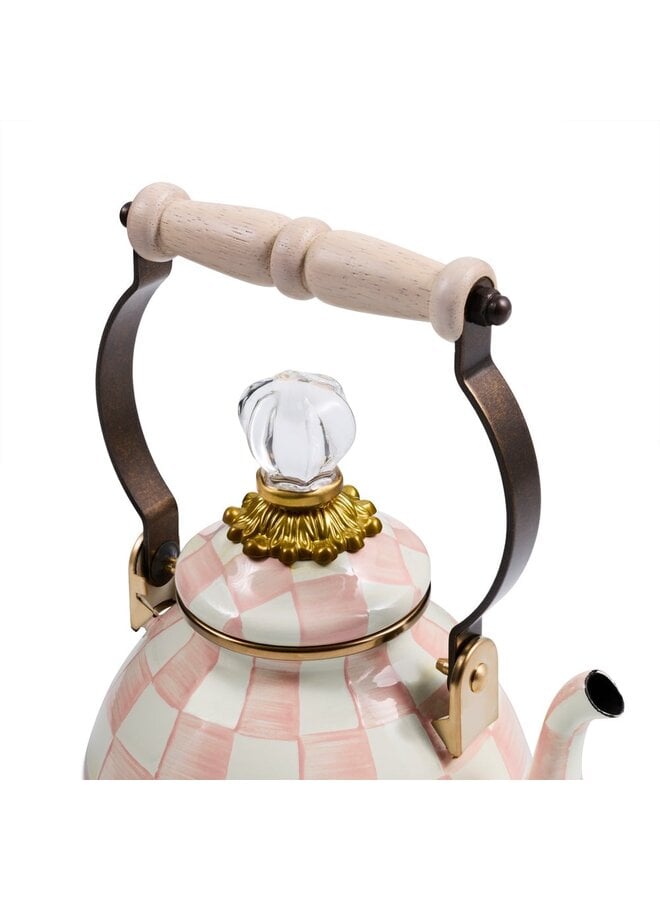 Rosy Check 1 Quart Tea Kettle