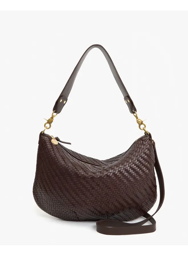 Moyen Messenger - Woven Zig-Zag -Chocolate