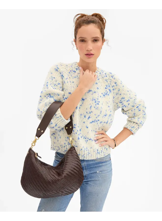 Moyen Messenger - Woven Zig-Zag -Chocolate