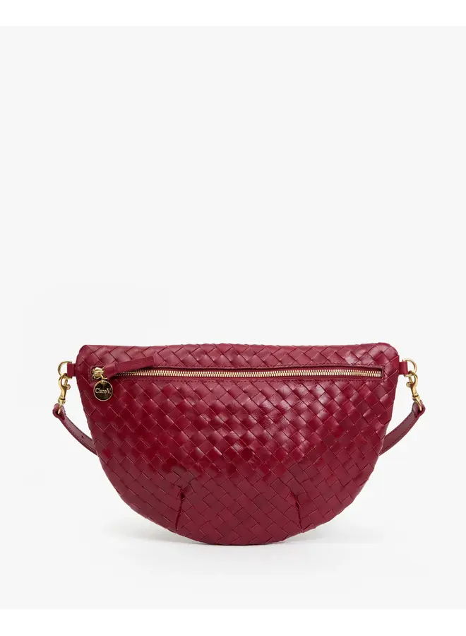 Grande Fanny - Medium Woven Diagonal - Garnet