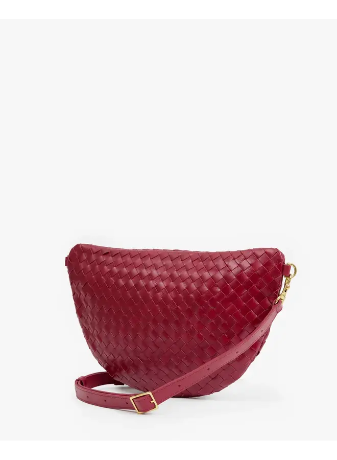 Grande Fanny - Medium Woven Diagonal - Garnet