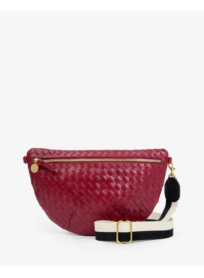 Grande Fanny - Medium Woven Diagonal - Garnet