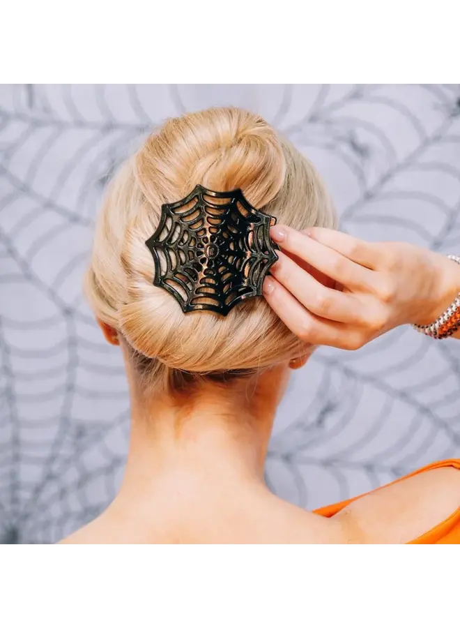 Spider Web Flat Hair Clip