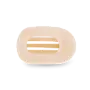 Almond Beige Small Flat Round Hair Clip